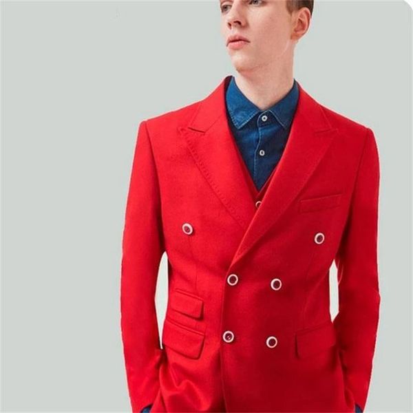 men's suits & blazers red lapel business suit groom's evening dress wedding tuxedo double breasted ball jacket pants 2pc, White;black
men's suits & blazers red lapel business suit groom's evening dress wedding tuxedo double breasted ball jacket pants 2pc, White;black