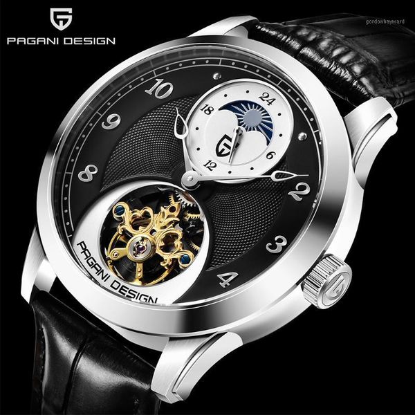 wristwatches pagani design men's fashion moon phase mechanical watch brand sports leisure waterproof automatic for men, Slivery;brown
wristwatches pagani design men's fashion moon phase mechanical watch brand sports leisure waterproof automatic for men, Slivery;brown
