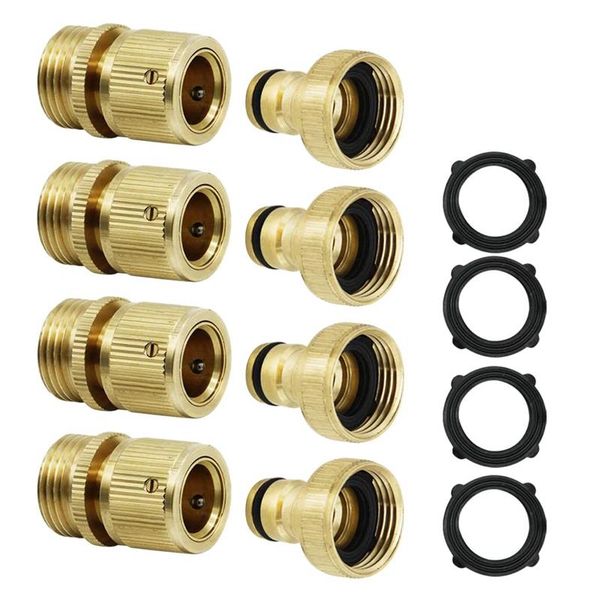 sets 3/4 inches brass garden hose connector easy connect fitting male and female set watering equipments
sets 3/4 inches brass garden hose connector easy connect fitting male and female set watering equipments