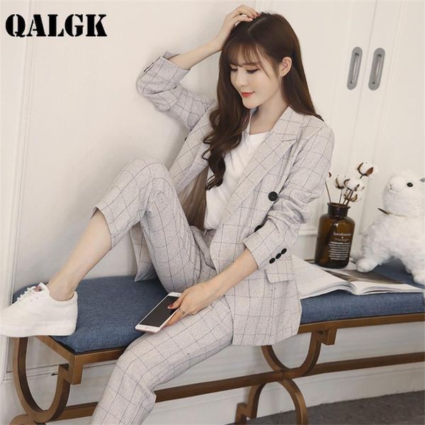 women's suits & blazers 2021 en najaar nieuwe koreaanse plaid leisure suit jasje vrouwelijke herfst mode slanke pak tx60, White;black
women's suits & blazers 2021 en najaar nieuwe koreaanse plaid leisure suit jasje vrouwelijke herfst mode slanke pak tx60, White;black