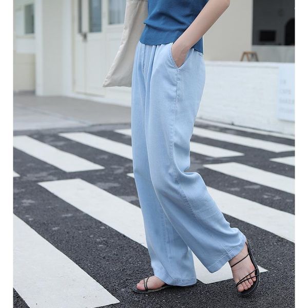 women's jeans the summer 2021 han edition of drape tall waist show thin loose trousers mop floor, Blue
women's jeans the summer 2021 han edition of drape tall waist show thin loose trousers mop floor, Blue
