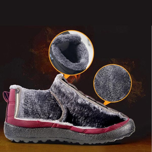 boots plus size women men winter keep warm waterproof plush flats shoes ankle comfortable snow, Black
boots plus size women men winter keep warm waterproof plush flats shoes ankle comfortable snow, Black