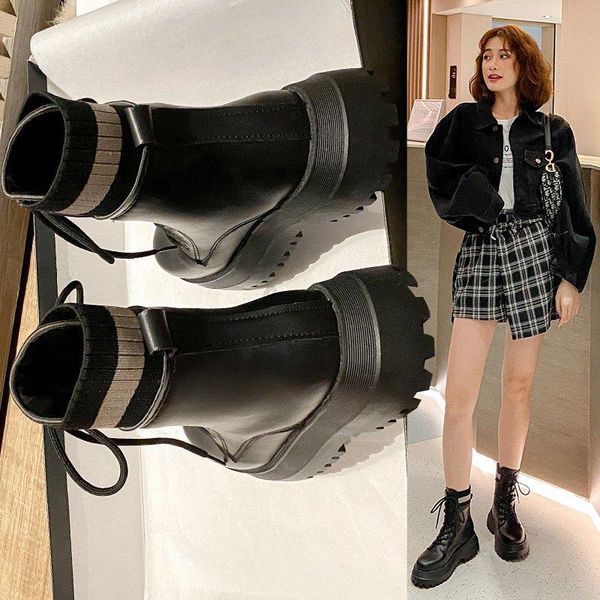 dress shoes 2021 autumn/winter boots female platform fashion casual lacing motorcycle tide x496, Black
dress shoes 2021 autumn/winter boots female platform fashion casual lacing motorcycle tide x496, Black