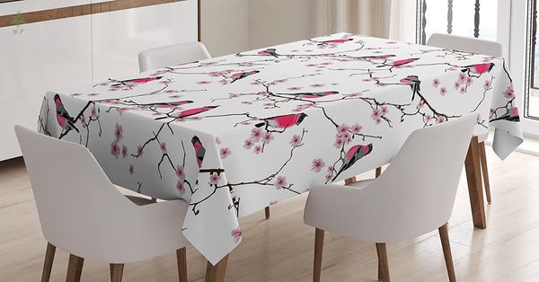 table cloth bullfinches on the sakura banch pattern birds trees tweeting cherry blooms dining room kitchen rectangular cover
table cloth bullfinches on the sakura banch pattern birds trees tweeting cherry blooms dining room kitchen rectangular cover