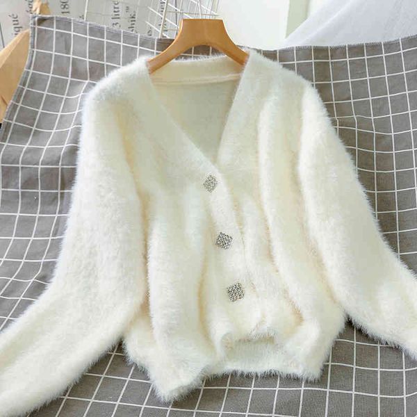 women velvet jacket soft long sleeve buttoned up cardigans elegant woolen coats for winter 210518, Black;brown
women velvet jacket soft long sleeve buttoned up cardigans elegant woolen coats for winter 210518, Black;brown