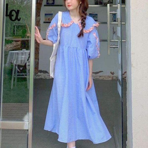 plaid floral sweet kawaii dress women college style cute print ruffle midi pretty puff sleeve summer 210519, Black;gray
plaid floral sweet kawaii dress women college style cute print ruffle midi pretty puff sleeve summer 210519, Black;gray