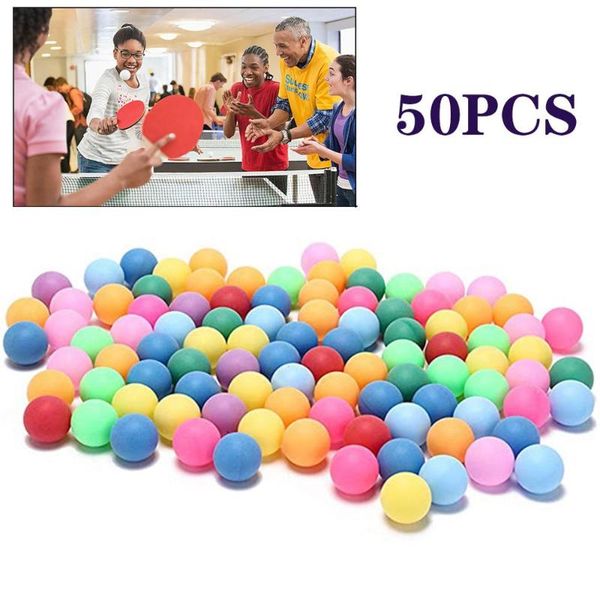 50pcs colored pong balls 40mm 2.4g entertainment table tennis mixed colors for game and activity sports &jw
50pcs colored pong balls 40mm 2.4g entertainment table tennis mixed colors for game and activity sports &jw