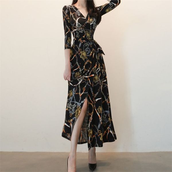 women's spring and autumn dress style v-neck slimming lace-up woman dresses waist printing one piece wrap skirt pl267 210506, Black;gray
women's spring and autumn dress style v-neck slimming lace-up woman dresses waist printing one piece wrap skirt pl267 210506, Black;gray