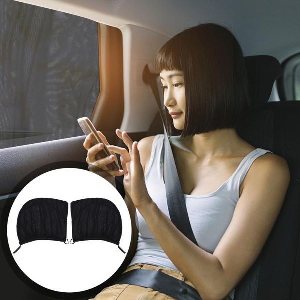 car sunshade 2pcs window sun shades breathable mesh rear side sunshades