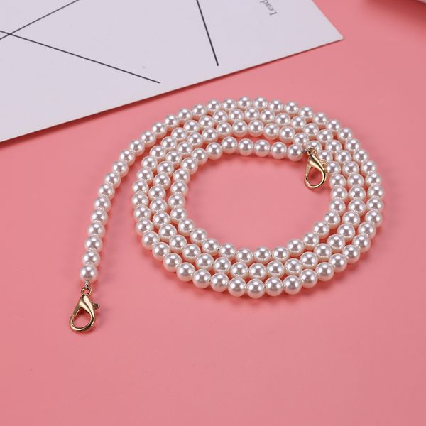 new pearl strap for bags handbag accessories belt brand handles cute bead chain tote women parts gold clasp bead chain, Black
new pearl strap for bags handbag accessories belt brand handles cute bead chain tote women parts gold clasp bead chain, Black