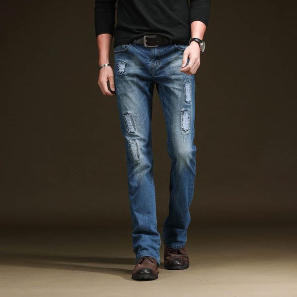 2021 style men's micro-angle korean slim fit stretch jeans flared pants size 28-38, Blue
2021 style men's micro-angle korean slim fit stretch jeans flared pants size 28-38, Blue