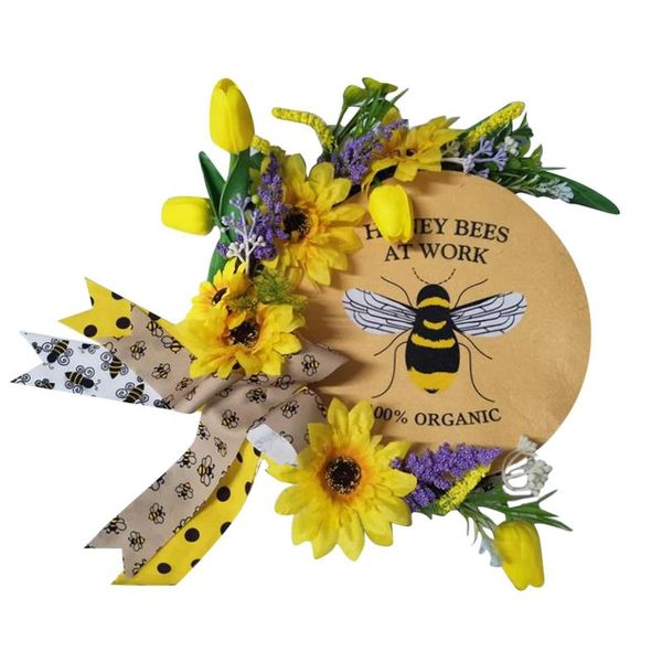 decorative flowers & wreaths bee wreath sunflower garland welcome door sign simulation hanging decoration ornament home decor
decorative flowers & wreaths bee wreath sunflower garland welcome door sign simulation hanging decoration ornament home decor