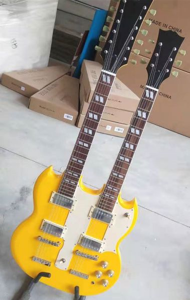 guitarra eléctrica de electric guitar doble cabeza, alta calidad, yellow, 12 cuerdas + 6 cuerdas, hardware plateado,spot, lightning delivery
guitarra eléctrica de electric guitar doble cabeza, alta calidad, yellow, 12 cuerdas + 6 cuerdas, hardware plateado,spot, lightning delivery