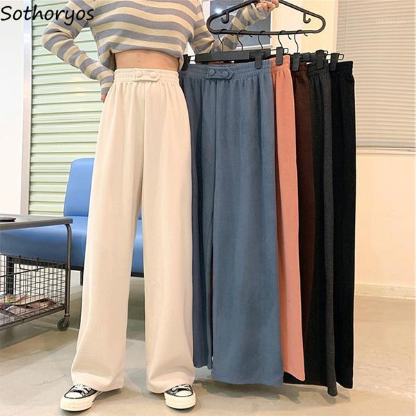 pants women wide leg trousers plus size s-4xl thickening soft korean style solid design all-match simple chic women's & capris, Black;white
pants women wide leg trousers plus size s-4xl thickening soft korean style solid design all-match simple chic women's & capris, Black;white