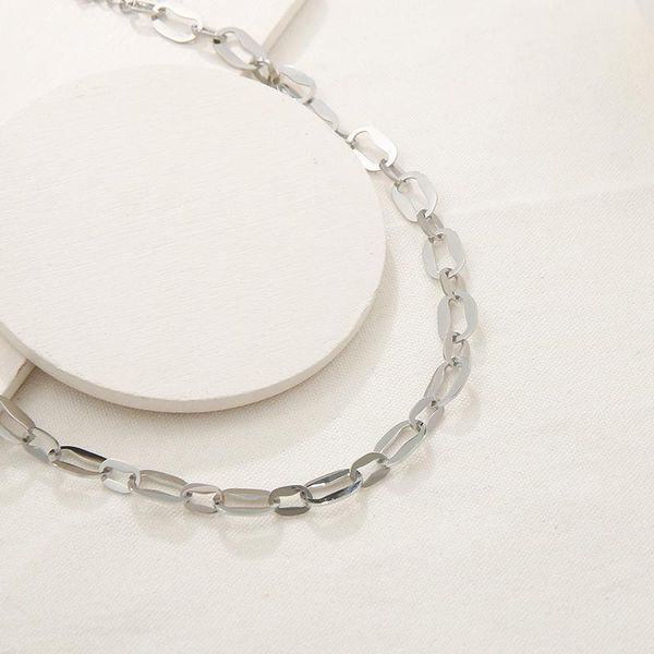 chains 2021 ins niche design temperament stainless steel long circle geometric necklace clavicle chain female, Silver
chains 2021 ins niche design temperament stainless steel long circle geometric necklace clavicle chain female, Silver