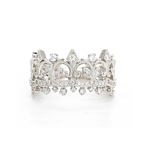 cluster rings edi princess crown ring gold au585 14k solid white 0.45 natural diamond wedding for women anniversary gift, Golden;silver
cluster rings edi princess crown ring gold au585 14k solid white 0.45 natural diamond wedding for women anniversary gift, Golden;silver