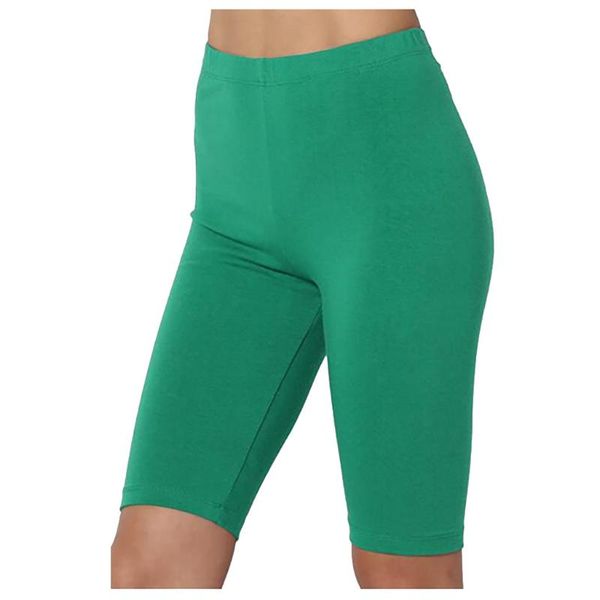 women's leggings sport solid mid thigh stretch cotton span high waist active short gym leggins women skinny, Black
women's leggings sport solid mid thigh stretch cotton span high waist active short gym leggins women skinny, Black