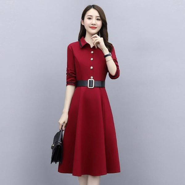 casual dresses red dress women's spring summer nice long sleeve mother burst preppy style ruffles, Black;gray
casual dresses red dress women's spring summer nice long sleeve mother burst preppy style ruffles, Black;gray