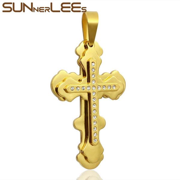 pendant necklaces sunnerlees 316l stainless steel jesus christ cross necklace byzantine link chain men boys gift sp210, Silver
pendant necklaces sunnerlees 316l stainless steel jesus christ cross necklace byzantine link chain men boys gift sp210, Silver