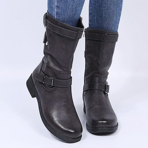 boots 2021 women's pu simple low heel round head side zipper fashion comfortable 5ke298, Black
boots 2021 women's pu simple low heel round head side zipper fashion comfortable 5ke298, Black