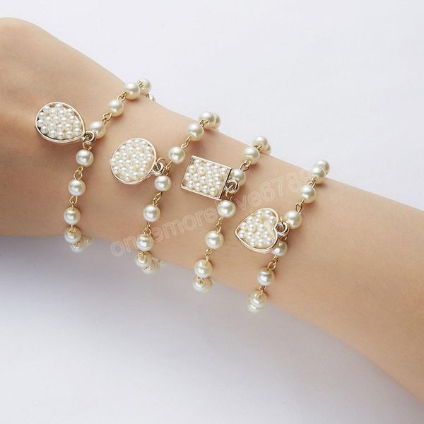 simple love geometric pendant imitation pearl bracelet strands a variety of temperament women's jewelry wholesale, Golden;silver
simple love geometric pendant imitation pearl bracelet strands a variety of temperament women's jewelry wholesale, Golden;silver