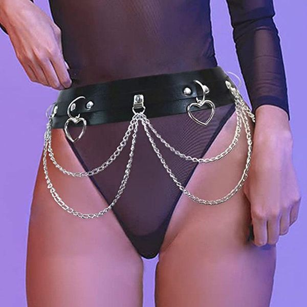 belts women's belt punk style love pendant metal tassel waist chain stage performance accessories, Black;brown
belts women's belt punk style love pendant metal tassel waist chain stage performance accessories, Black;brown