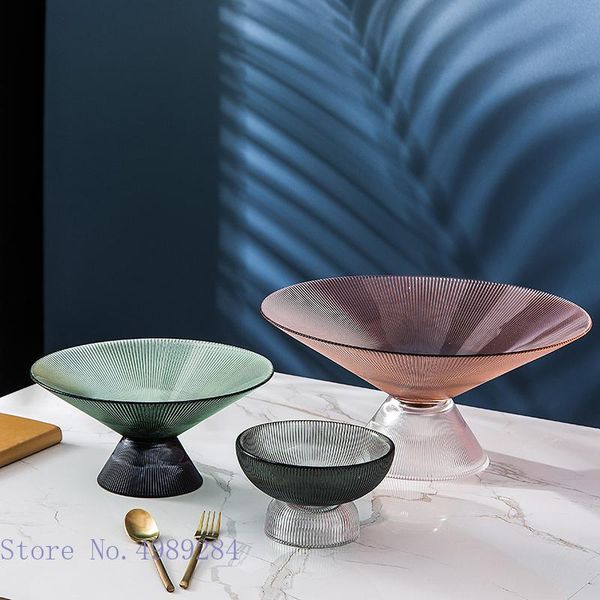 dishes & plates glass tray tall feet transparent geometric stripes color fruit deskstorage organization home decoration
dishes & plates glass tray tall feet transparent geometric stripes color fruit deskstorage organization home decoration