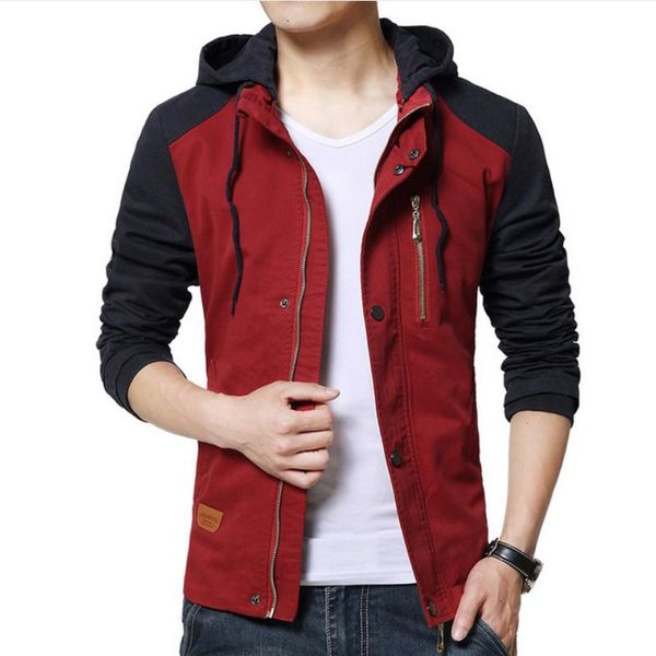 men's jackets 2021 brand men jacket slim fit mens hooded outwear coats fashion hombre masculino spring and autumn coat, Black;brown
men's jackets 2021 brand men jacket slim fit mens hooded outwear coats fashion hombre masculino spring and autumn coat, Black;brown
