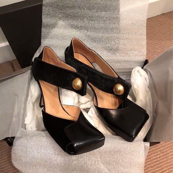 sandals ladies vintage elegant stiletto square head metal decoration gladiator buckle zapatos mujer women shoes, Black
sandals ladies vintage elegant stiletto square head metal decoration gladiator buckle zapatos mujer women shoes, Black