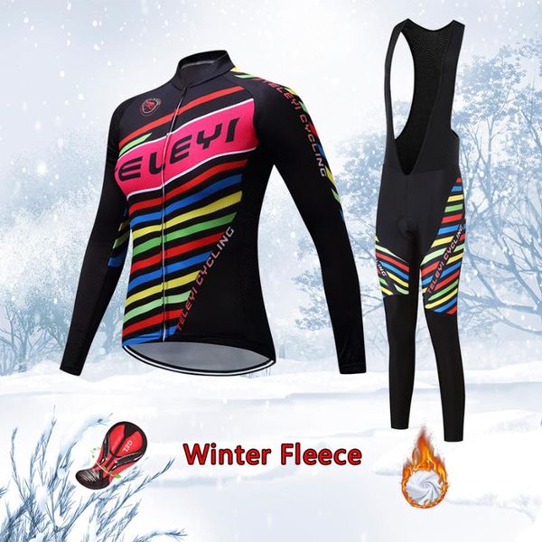 racing sets winter cycling clothing women bib set 2021 thermal fleece bike jersey warm bicycle clothes sport trisuit ladies dress mallot kit, Black;blue
racing sets winter cycling clothing women bib set 2021 thermal fleece bike jersey warm bicycle clothes sport trisuit ladies dress mallot kit, Black;blue