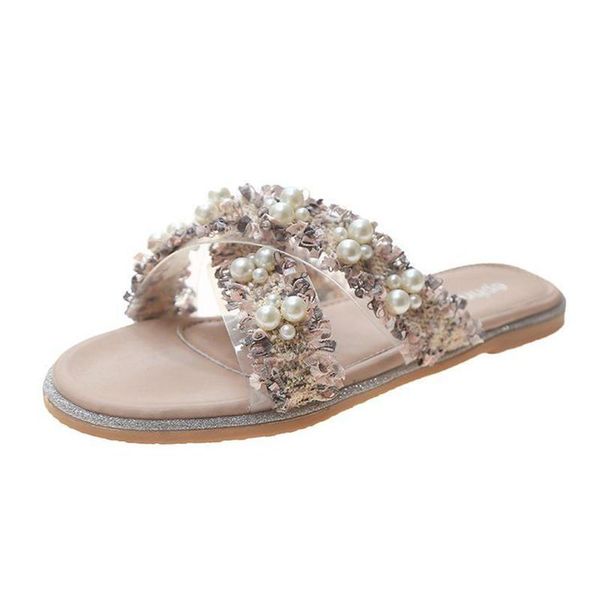 slippers spring/summer women slides 2021 fashion solid color flat shoes sandals pearl rhinestone women's all-match casual, Black
slippers spring/summer women slides 2021 fashion solid color flat shoes sandals pearl rhinestone women's all-match casual, Black