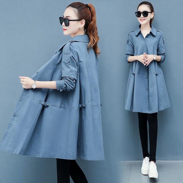 women's jackets 2021 spring autumn women jacket long coat single-breasted windbreaker female loose basic coats outerwear plus size 3xl, Black;brown
women's jackets 2021 spring autumn women jacket long coat single-breasted windbreaker female loose basic coats outerwear plus size 3xl, Black;brown