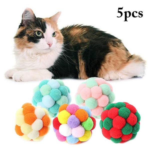 legendog 5pcs pet cat toy colorful handmade bouncy ball kitten toys plush soft interactive supplies
legendog 5pcs pet cat toy colorful handmade bouncy ball kitten toys plush soft interactive supplies