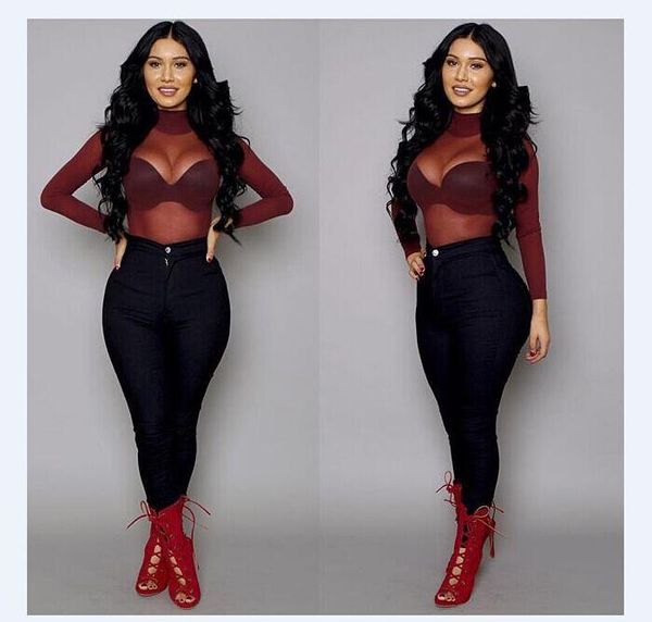 women's t-shirt zoulv lady club hollow out slim shirts est woman mesh t shirt red black stand long sleeve see through, White
women's t-shirt zoulv lady club hollow out slim shirts est woman mesh t shirt red black stand long sleeve see through, White