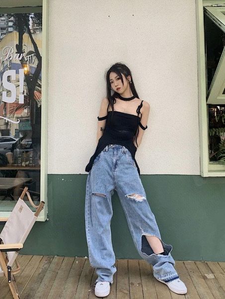women's jeans 2021 autumn women hole female denim straight pants trouse ddxgz2 7.01, Blue
women's jeans 2021 autumn women hole female denim straight pants trouse ddxgz2 7.01, Blue