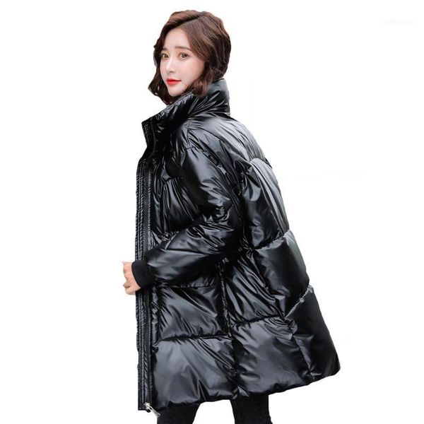women's down & parkas fashion stand collar padded jacket women mid-length korean 2021 winter cotton coat girls outerwear b6331, Black
women's down & parkas fashion stand collar padded jacket women mid-length korean 2021 winter cotton coat girls outerwear b6331, Black