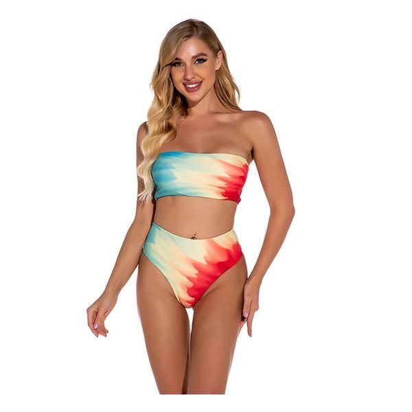 printed high waist tie dye wtrap two pieces bikini set swimsuit female women beachwear swimwear bather bathing suit women's, White;black
printed high waist tie dye wtrap two pieces bikini set swimsuit female women beachwear swimwear bather bathing suit women's, White;black