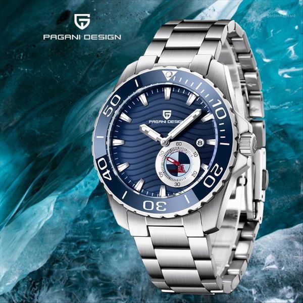 pagani design 2021 ceramic baffle, luxury automatic mechanical business wristwatch, intensity luminous pointer, men watch wristwatches, Slivery;brown
pagani design 2021 ceramic baffle, luxury automatic mechanical business wristwatch, intensity luminous pointer, men watch wristwatches, Slivery;brown