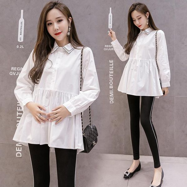 spring autumn loose maternity nursing blouse dress pregnant women elastic belly pants breast feeding vestidos dresses, White
spring autumn loose maternity nursing blouse dress pregnant women elastic belly pants breast feeding vestidos dresses, White
