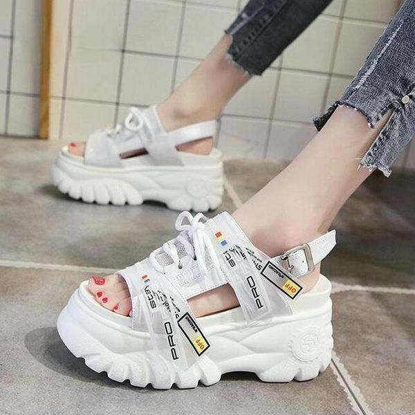 dress shoes women sandals platform wedges for 9cm high heels summer leather wedge, Black
dress shoes women sandals platform wedges for 9cm high heels summer leather wedge, Black