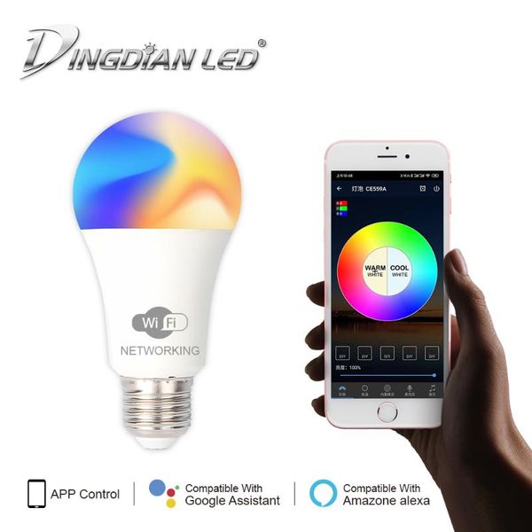 bulbs amazon alexa google home voice control smart wifi e27 9w rgbw dimmable led smartphone controlled lamp night light
bulbs amazon alexa google home voice control smart wifi e27 9w rgbw dimmable led smartphone controlled lamp night light