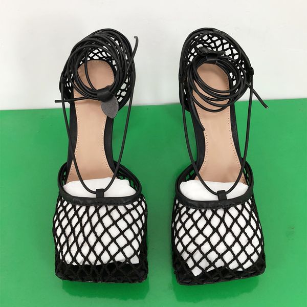 exquisite women mesh sandals stylish designer pure color leather hollow out ankle thin strap wrapped high heels shoes party wedding ladies s, Black
exquisite women mesh sandals stylish designer pure color leather hollow out ankle thin strap wrapped high heels shoes party wedding ladies s, Black
