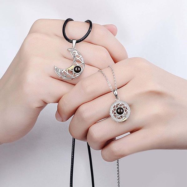 pendant necklaces couple necklace valentine's day projection stone necklace-sun moon guardian gift romantic fashion jewelry, Silver
pendant necklaces couple necklace valentine's day projection stone necklace-sun moon guardian gift romantic fashion jewelry, Silver