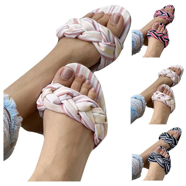 sandals for ladies 2021 fashion flat mixed colors strip slippers round toe slip on shoes, Black
sandals for ladies 2021 fashion flat mixed colors strip slippers round toe slip on shoes, Black