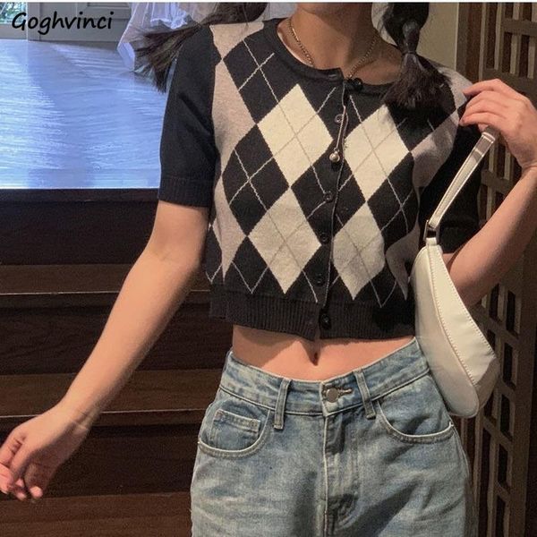women's knits & tees plaid cardigans women preppy style students slim knit cardigan sweet girl vintage short sleeve sweaters summer chi, White
women's knits & tees plaid cardigans women preppy style students slim knit cardigan sweet girl vintage short sleeve sweaters summer chi, White