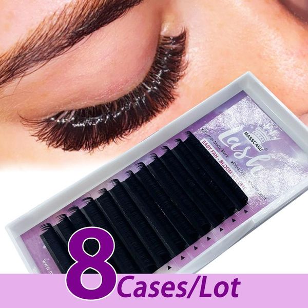 false eyelashes 8pcs/lot masscaku easy fan lashes bloom 1s blossom extensions blooming eyelash with custom colored made packaging
false eyelashes 8pcs/lot masscaku easy fan lashes bloom 1s blossom extensions blooming eyelash with custom colored made packaging