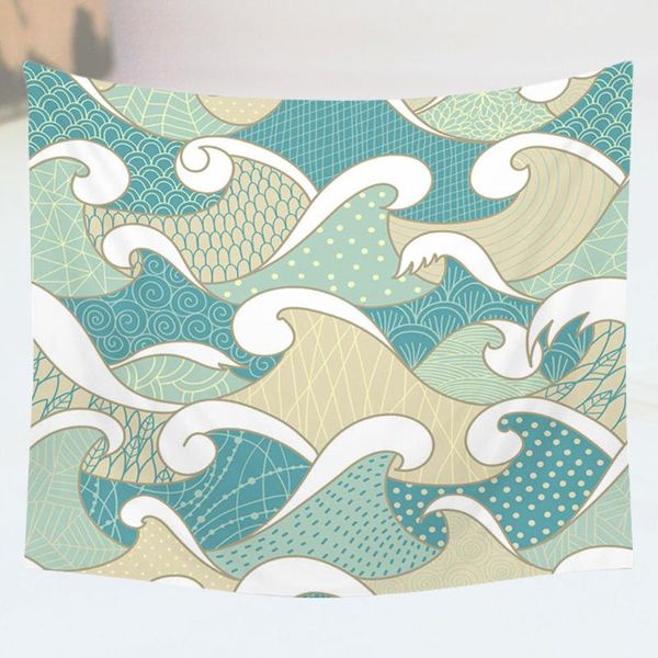 tapestries 1pc decorative tapestry sea wave printed polyester wall hanging for living room bedroom (green)
tapestries 1pc decorative tapestry sea wave printed polyester wall hanging for living room bedroom (green)