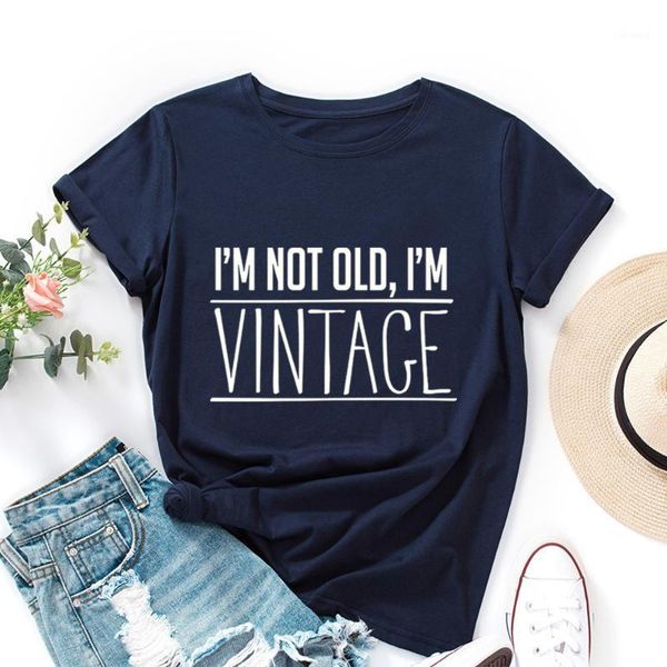 women's t-shirt i' not old vintage humorous graphic tee summer women short sleeve crewneck cotton t-shirts female oversized shir, White
women's t-shirt i' not old vintage humorous graphic tee summer women short sleeve crewneck cotton t-shirts female oversized shir, White