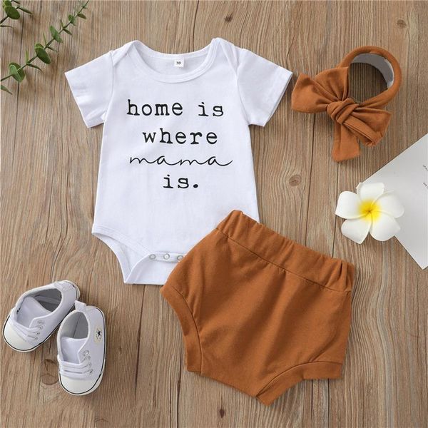 clothing sets 3pcs baby tracksuits, letter print o-neck short sleeves romper + elastic pantie headband for toddler girls, White
clothing sets 3pcs baby tracksuits, letter print o-neck short sleeves romper + elastic pantie headband for toddler girls, White