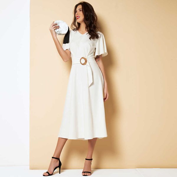 casual dresses mai&fun women summer 2021 white solid leopard print buckle sashes v-neck ruffle flare short sleeve elegant midi pri, Black;gray
casual dresses mai&fun women summer 2021 white solid leopard print buckle sashes v-neck ruffle flare short sleeve elegant midi pri, Black;gray